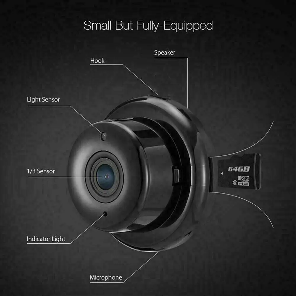 1080p HD IP камера Умный дом ИК Ночное Видение 2 стороннее Аудио Крытый WIFI домашняя