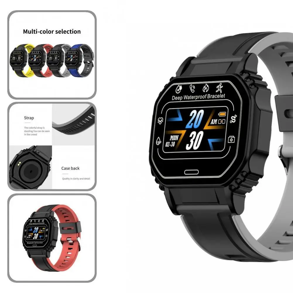 

Multiple Language Creative Sweat-proof Digital Wristwatch Waterproof Smart Watch Screen Touch