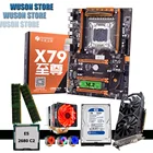 Бренд mobo с M.2 слот HUANANZHI deluxe X79 материнская плата комплект Процессор E5 2680 C2 Оперативная память 16 Гб (2*8 г) 1 ТБ 3,5 