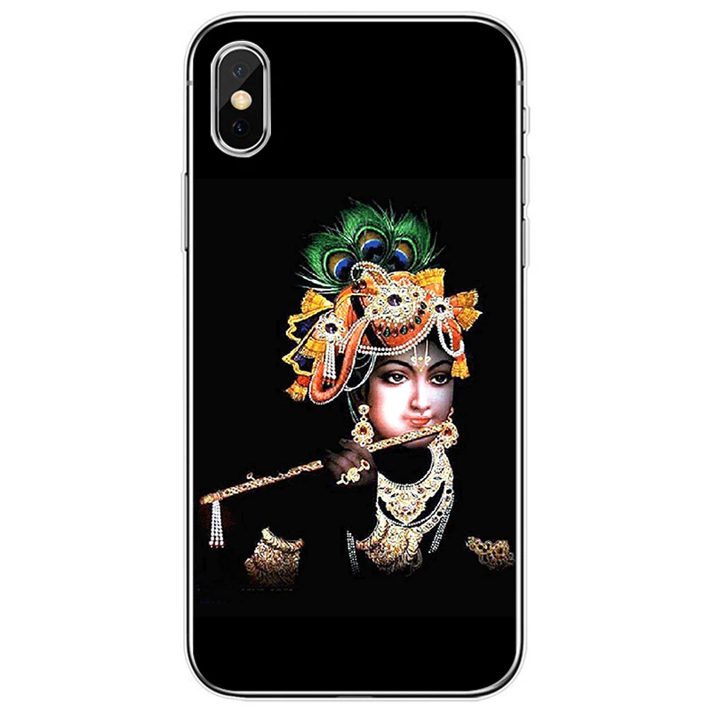 Силиконовый чехол для телефона с индийским god Lord Krishna iphone 11 Pro MAX 5 6 7 8 9 10 X XS XR XSMAX Plus
