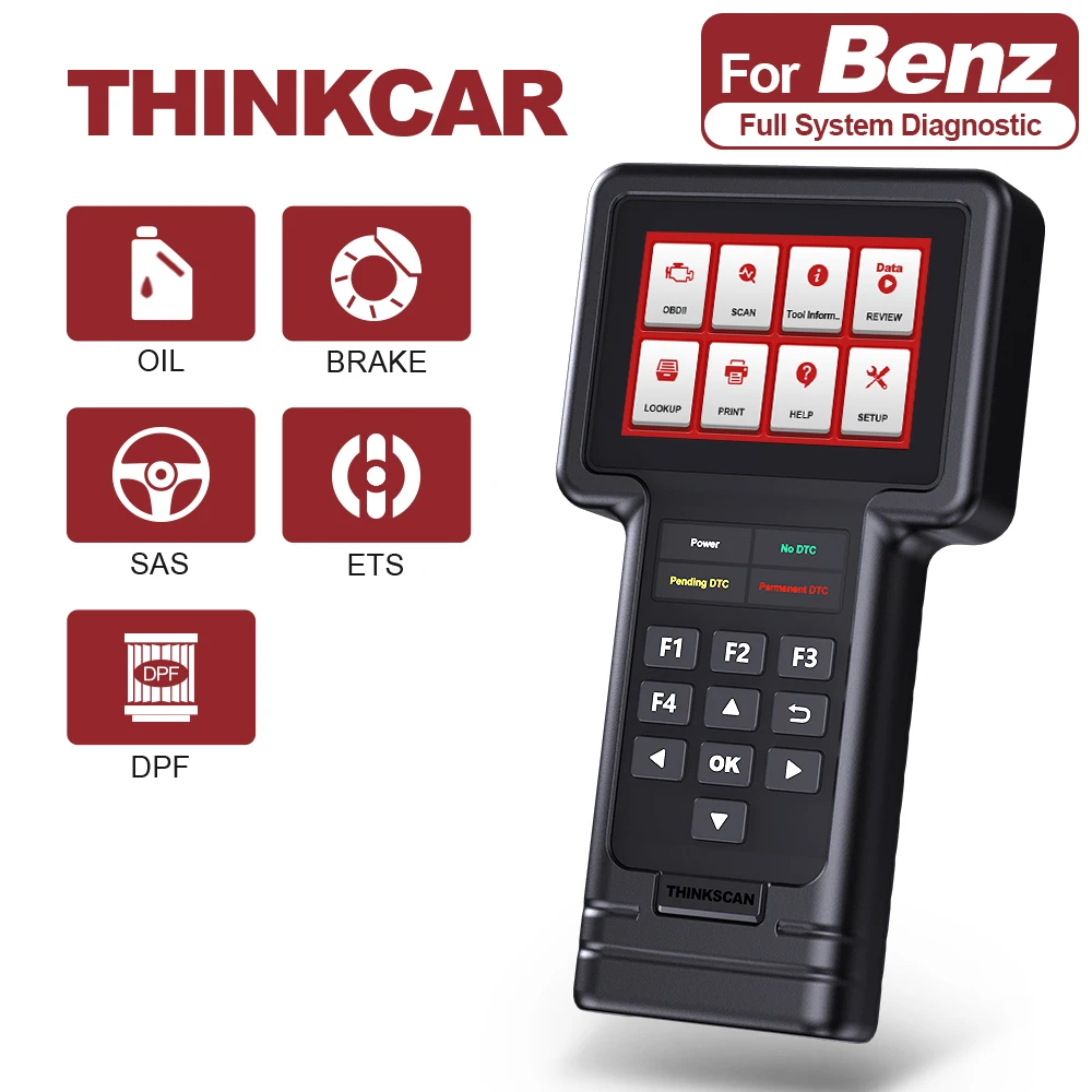 Полный сканер кодов системы Thinkscan S01 OBD2 для Benz Car THINKCAR инструмент диагностики