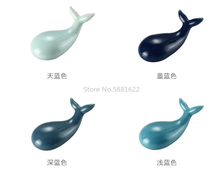 Creative and cute ceramic household whale chopstick holder personalized pillow tableware set | Дом и сад