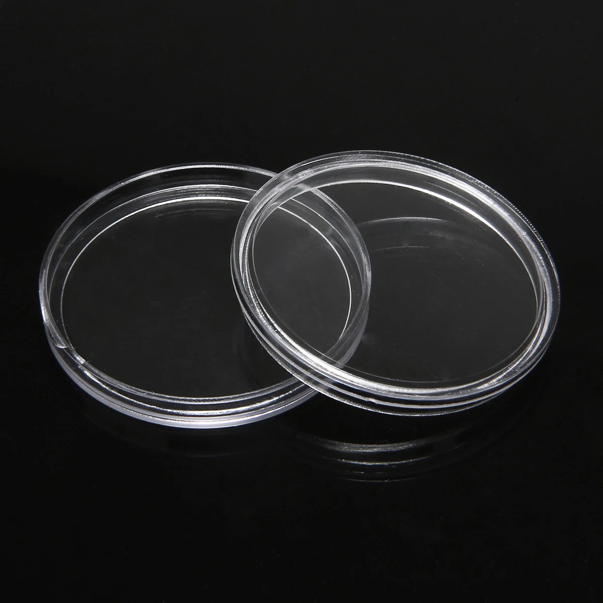 50 капсулы деревянные монеты Дисплей ящик для хранения чехол защиты коллекцией