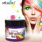 Mokeru 1 шт. модная унисекс самодельная прическа цветная мазь очень сильная фиксация краска для волос Восковая краска крем для женщин мужчин Укладка волос