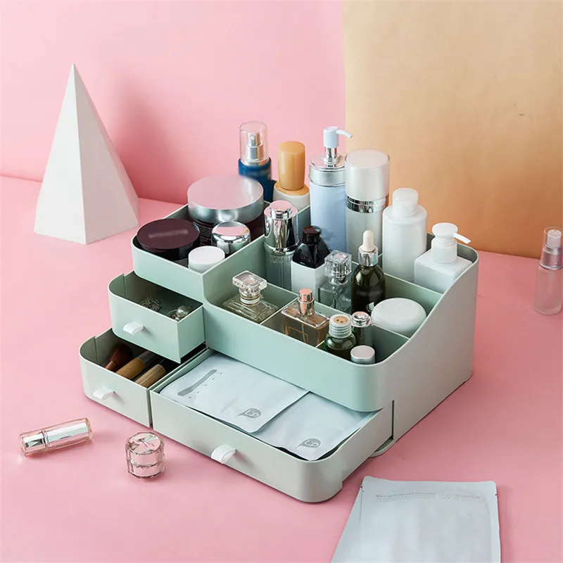 Новинка! Большой ящик для хранения косметики туалетный столик губная помада