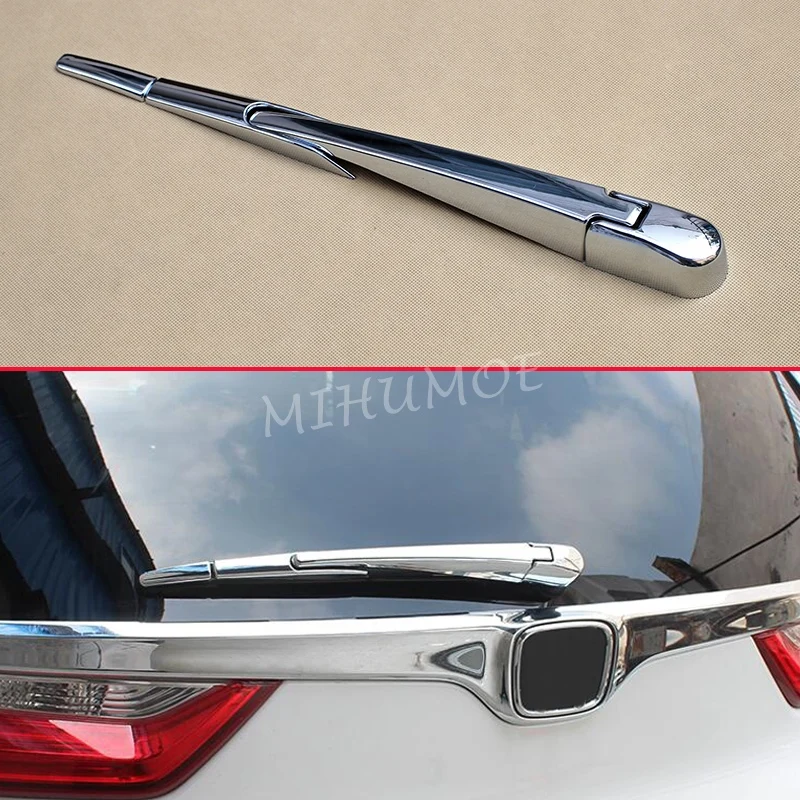 

For Honda CRV CR-V 2017 2018 2019 2020 Glossy Chrome Rear Windshield Wiper Cover Molding Trims