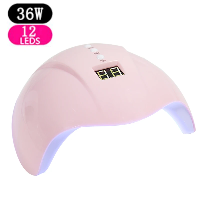 Набор для ногтей 36 Вт УФ светодиодный светильник Сушилка с 6/10/12 шт инструментов