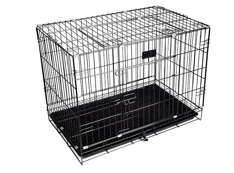 Складной металлический ящик для собак складная клетка домашних животных Конура