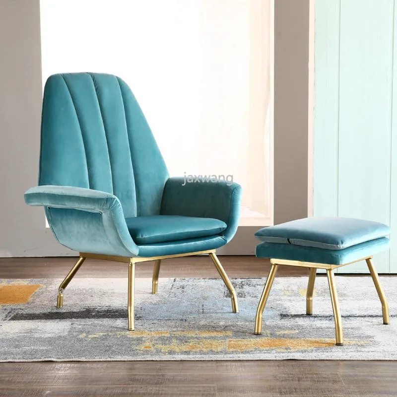 Одноместный диван в стиле Ins для отдыха дизайнерские железные ножки