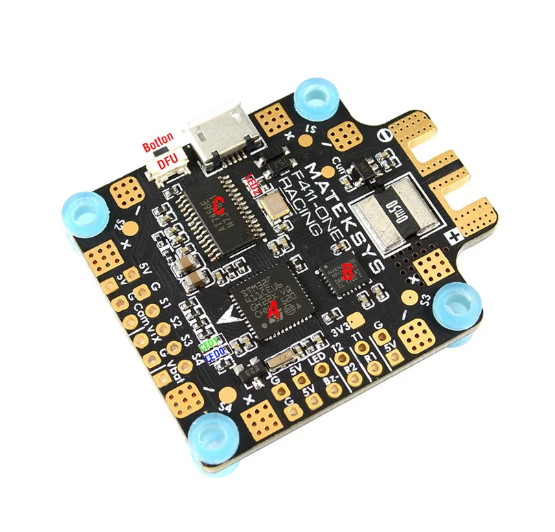Система matek F411 One F4 Полетный контроллер AIO OSD 5V BEC Датчик тока для моделей RC