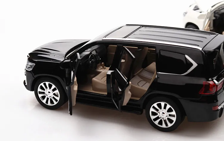 Высокая имитация литья под давлением машина LX570 SUV 1/24 модель игрушки из металлического сплава откатные Машины Игрушки транспортные средства для детей Подарки для детей