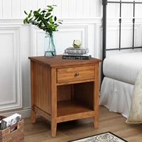 two colors 1 drawer nightstand solid wood traditional design us warehouse