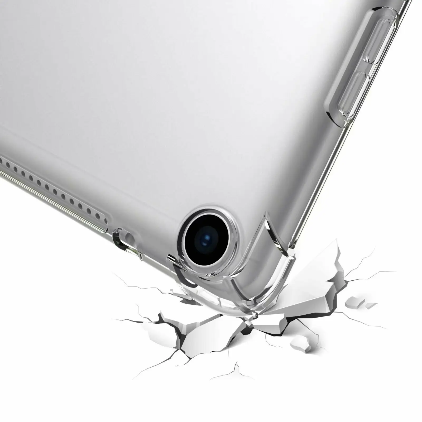 Прозрачный мягкий силиконовый противоударный чехол бампер для Huawei MediaPad Tablet M3 M5 M6