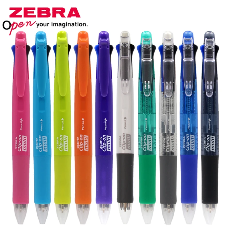 ZEBRA 4 + 1 многофункциональная ручка B4SA1 Четырехцветная Шариковая автоматический