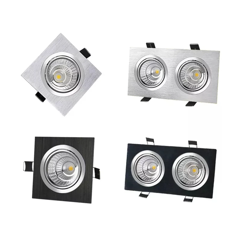 

Dimmable Embedded LED Downlight 9W/12W/15W/18W/24W/30W Epistar Chip COB Ceiling Lamp Spot Lights AC85-265V For Home illumination