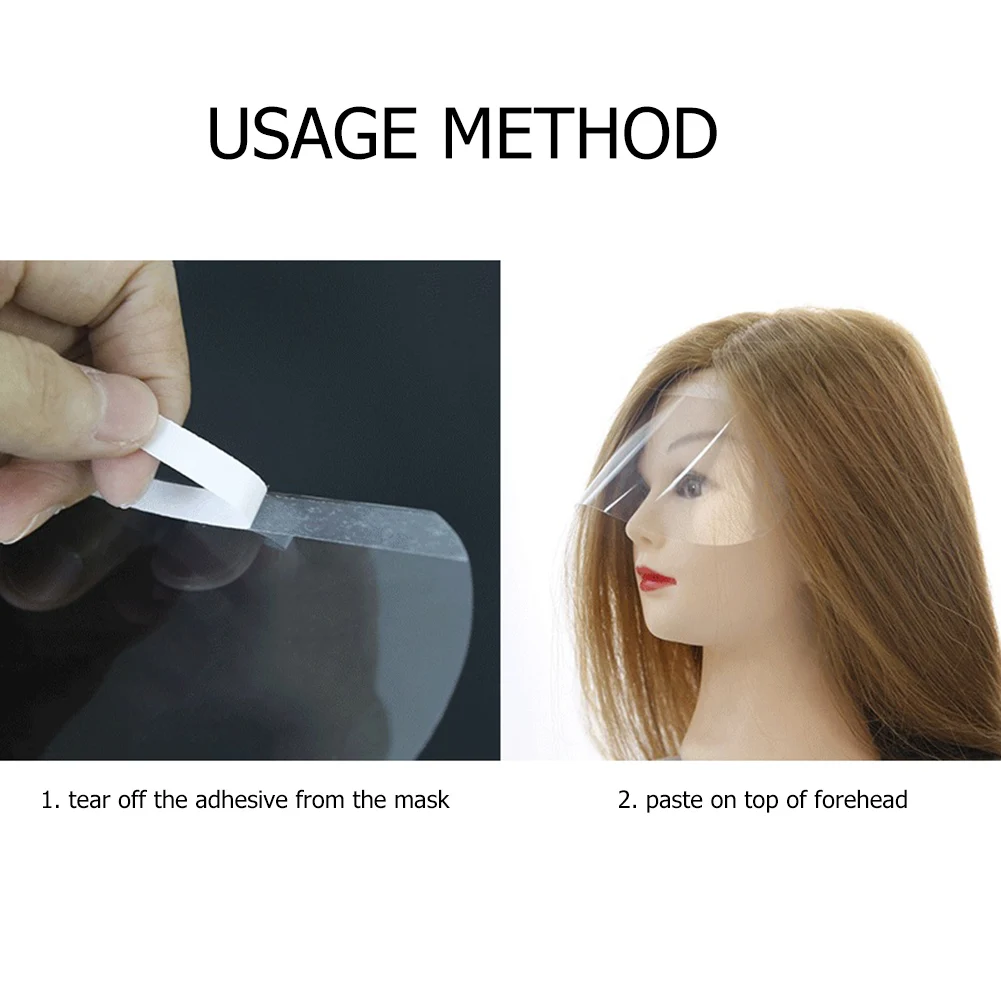 

1 Set Shield Face Eyes Protect Tool kit Hair Salon Clear Eye Shield Face Eye Protective Mask Hairdressing Tools