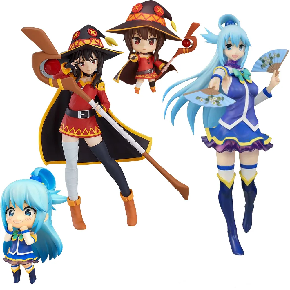 

SEGA Kono Subarashii Sekai ni Shukufuku o! Экшн-фигурка из ПВХ Aqua Akua Megumin, коллекционная игрушка для взрослых