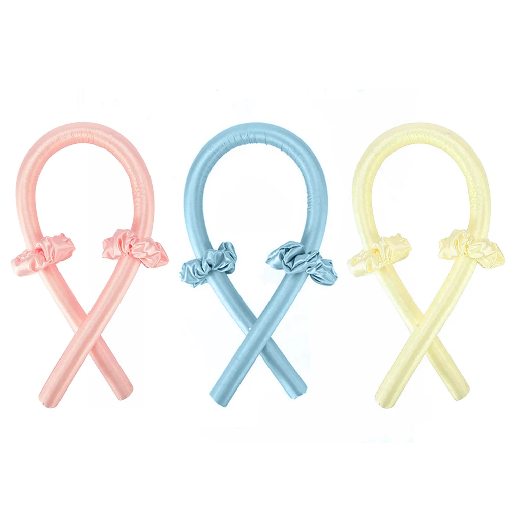 

Heatless Curling Rod Headband Curls Ribbon Lazy Curler Hair Rollers Sleeping Soft Wave Formers Women DIY Hair Styling Tools