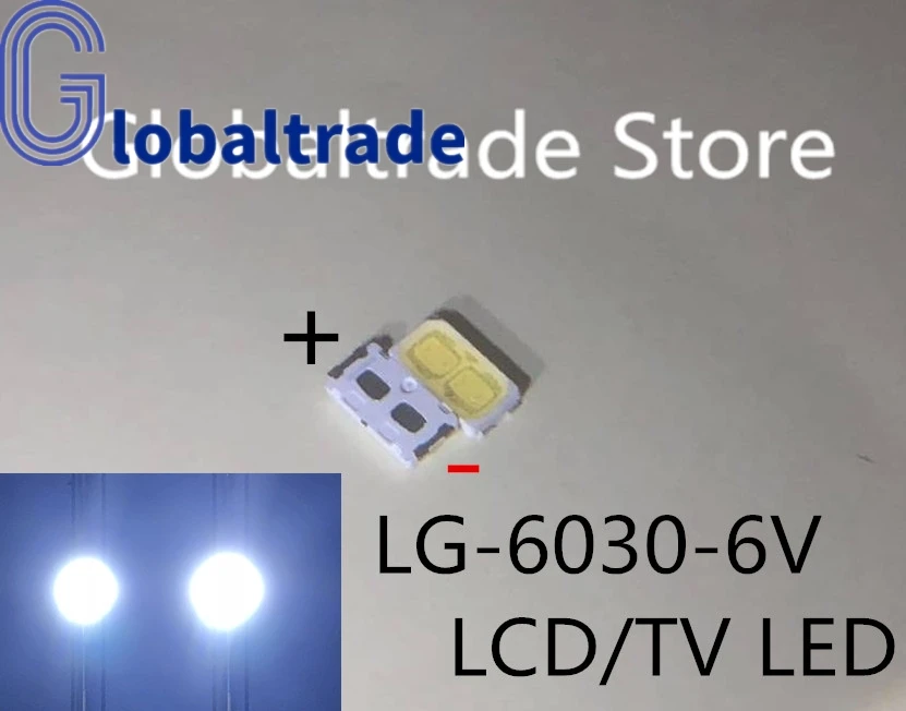 200 шт. светодиодная подсветка для телевизора LG 1 Вт 6 в 6030 | Освещение