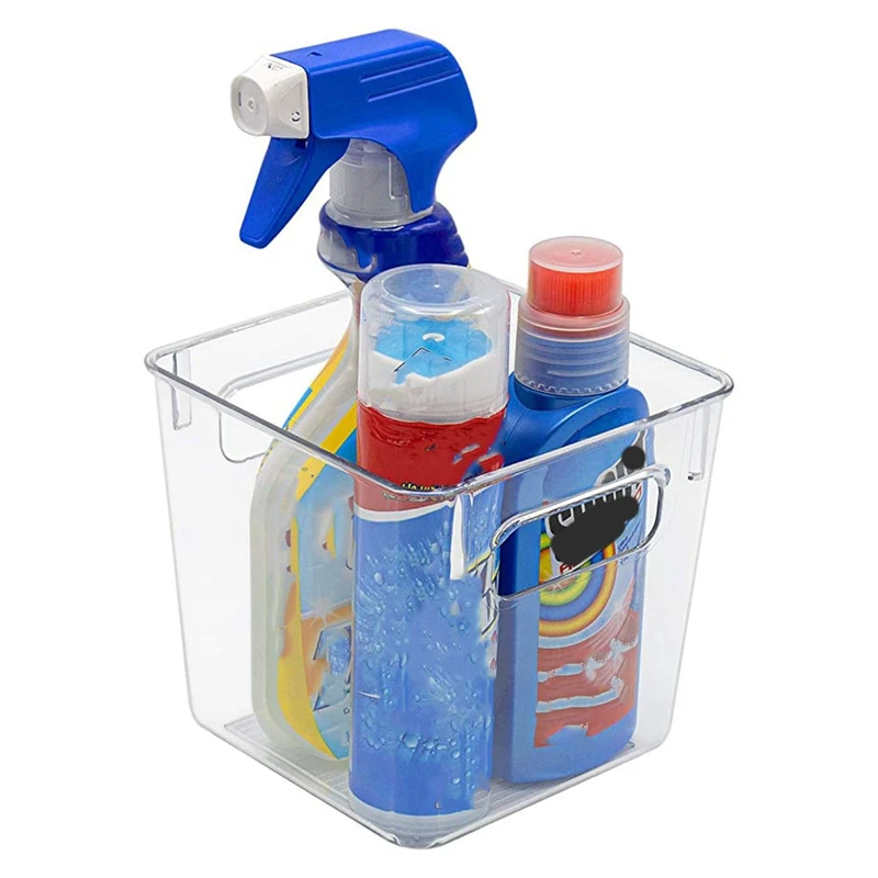 

3Pcs Plastic Storage Bins Clear Pantry Organizer Box Bin Containers for Organizing Kitchen Fridge, Food, Snack Pantry