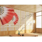 Японская Имитация деревянной рамки деревянная дверь фон стены и ветер суши Ресторан сценарий обои спальня украшения Фреска