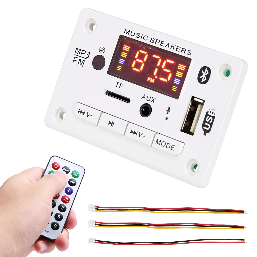 

New Mini Bluetooth 5.0 Decoder Board USB FM TF Radio AUX MP3 Ossless Player Auto Audio Module Wireless Stereo Music Amplifier