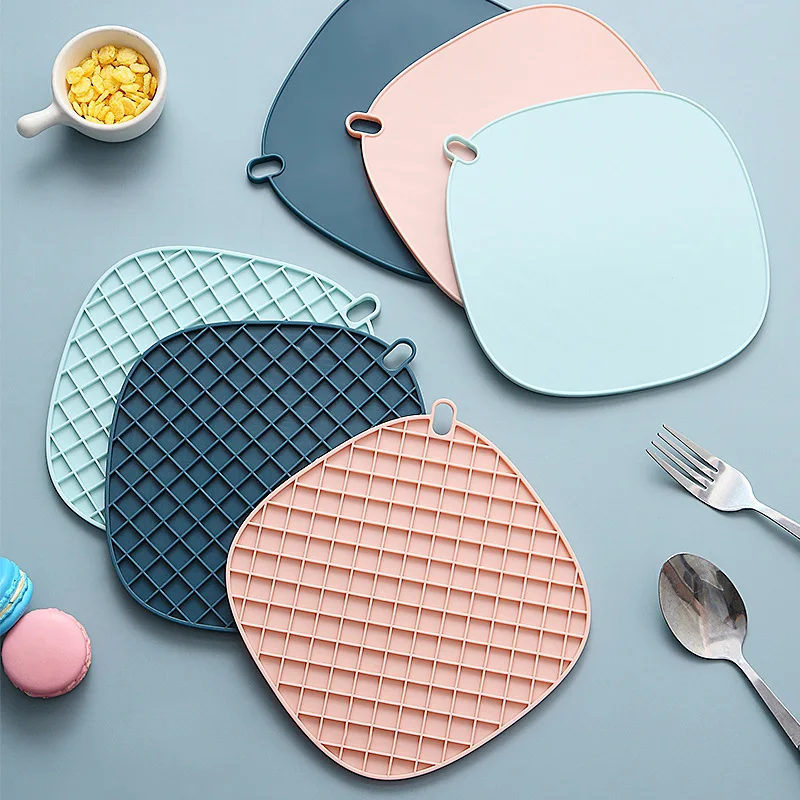 

Nordic Style Bowl Cup Coaster Insulation Silicone Table Mat Anti-scalding Pads Dining Table Decoration Cutlery Non-slip Mats