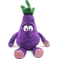 26cm new fruits vegetables eggplant soft plush stuffed toys dolls