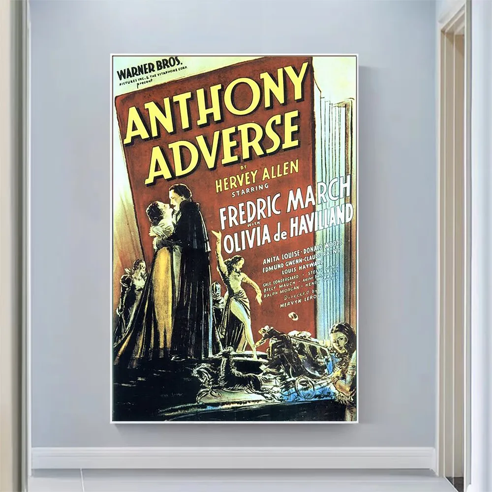 

V2178 Anthony Adverse Vintage Classic Movie Wall Silk Cloth HD Poster Art Home Decoration Gift