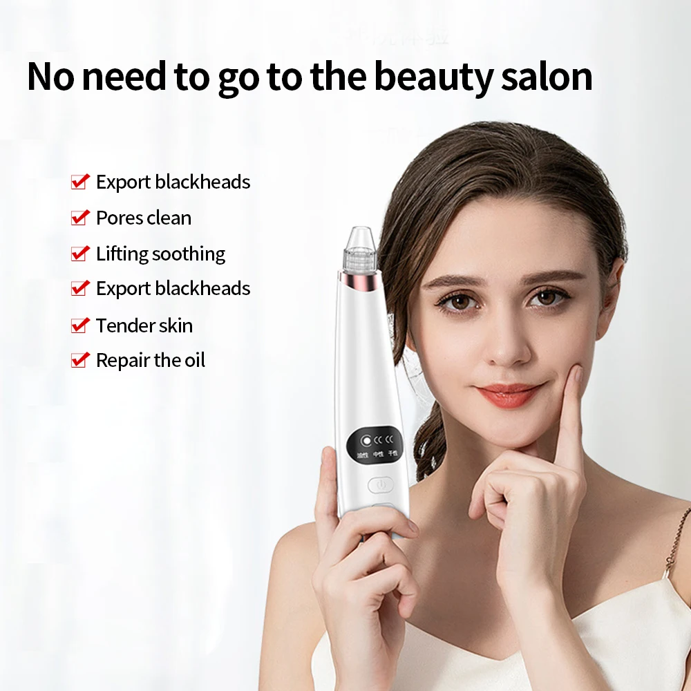 

Electric Facial Blackhead Remover Pore Cleaner Black Point Vacuum T Zone Nose Cleaner Tool Black Spots Pore Cleaner Machine