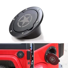 Gas Tank Cap Cover Fuel Tank Cover 4-Door 2-Door for 2007-2018 Jeep Wrangler Jk & Unlimited Car Accessories