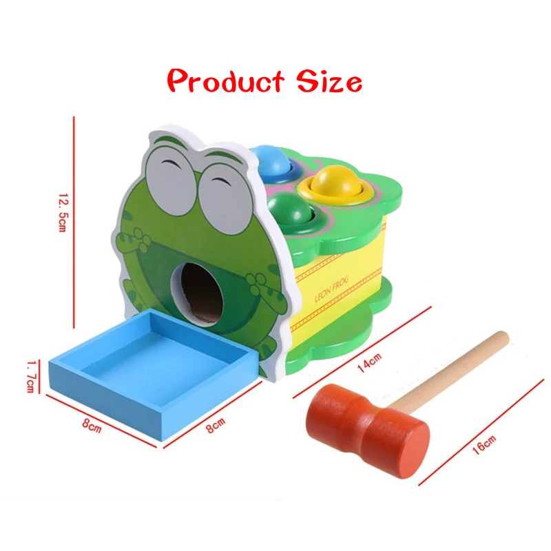 

Frogs and balls wooden toys punch toys baby gifts friends party table games birthday gifts spit ball toys