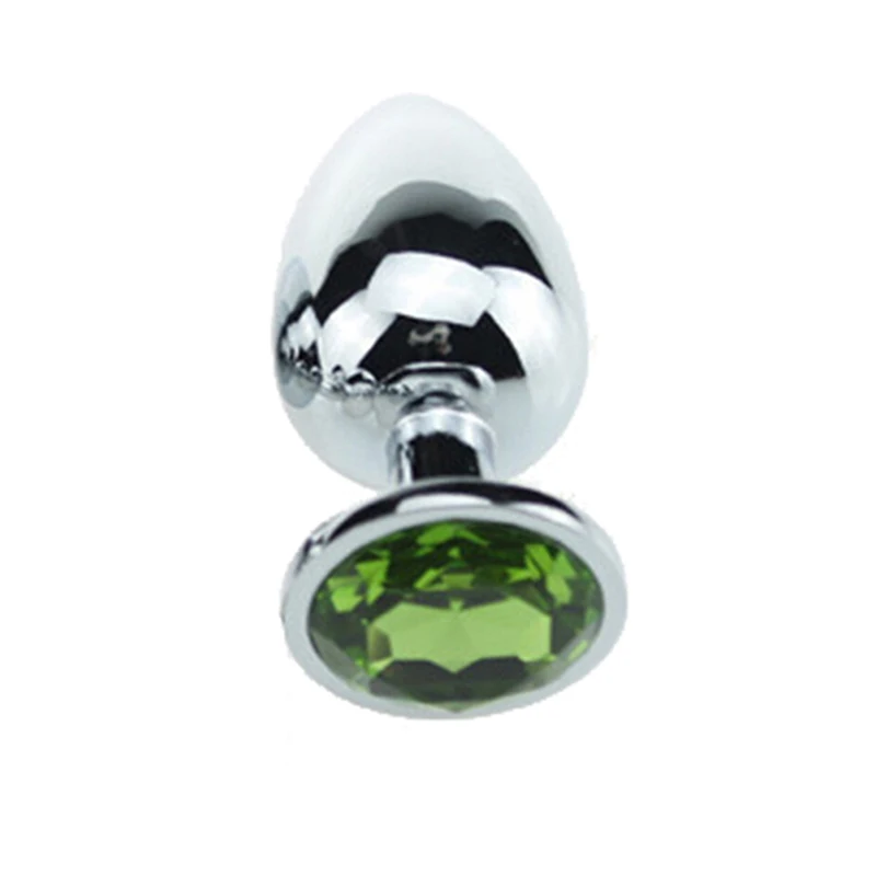 1pcs Crystal Anal Safe Plug Stainless Steel Medical Anal Beads Anus Tube Waterproof Adult Products Plug For Women