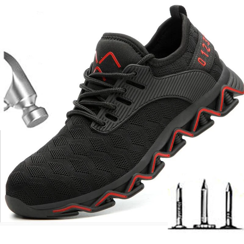 Прямая поставка Мужская рабочая обувь стальной носок защитные ботинки