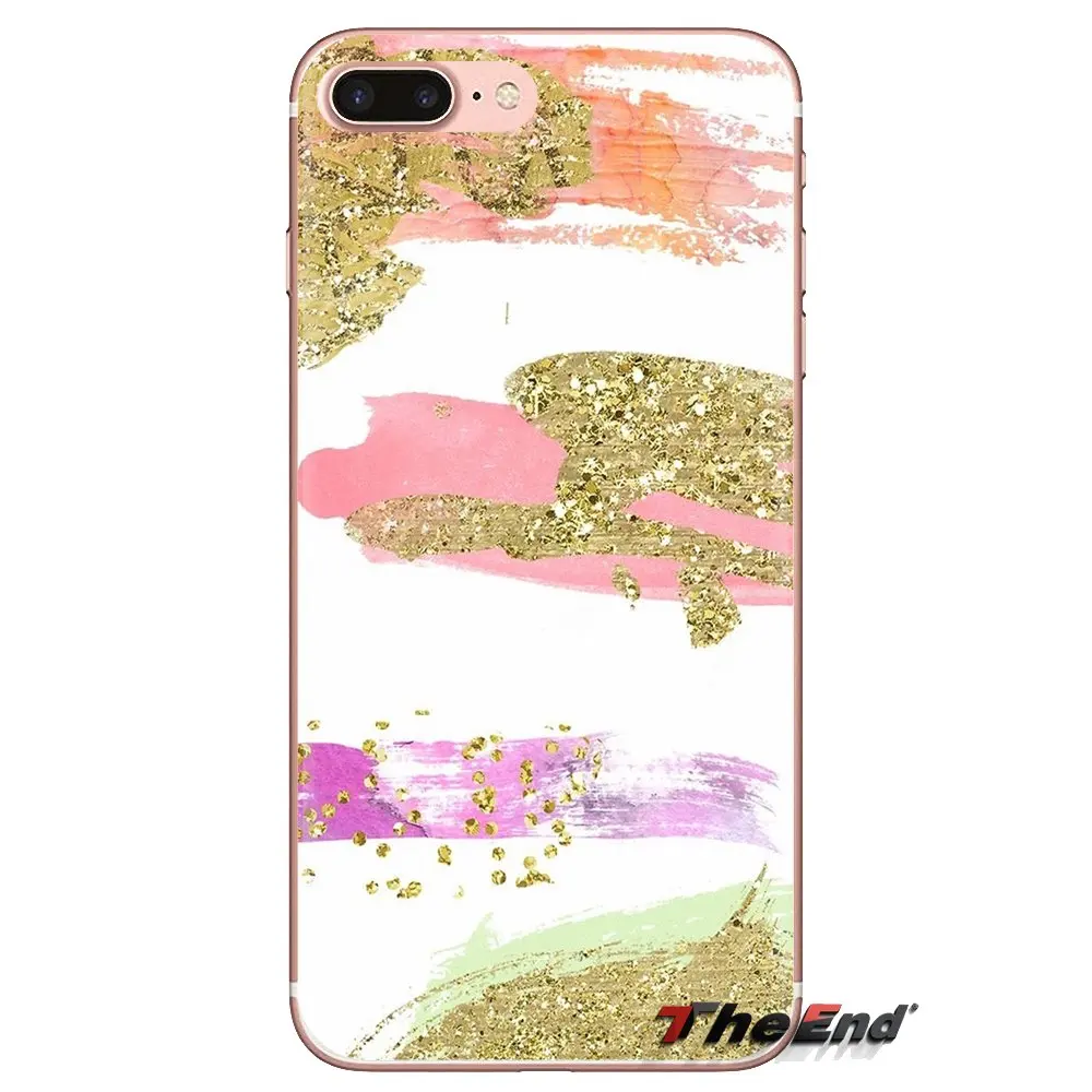 Прозрачный чехол из ТПУ для Huawei G7 G8 P7 P8 P9 P10 P20 P30 Lite Mini Pro P Smart Plus 2017 2018 2019 золотистый