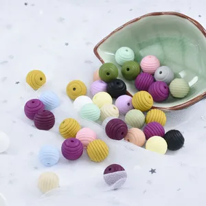 10 шт., силиконовые бусины в форме спирали, 15 мм