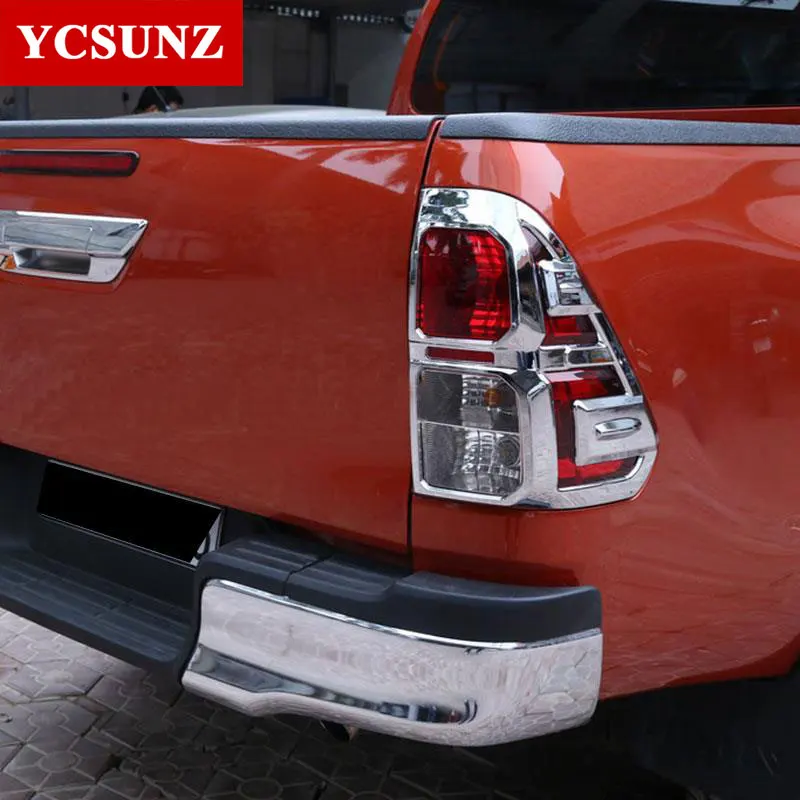 ABS хромированный задний фонарь крышка для Toyota Hilux Revo Rocco 2016 2017 2018 2019 2020|trim cover|chrome