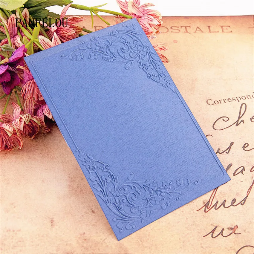 PANFELOU лозы Объем Цветочные папки для тиснения пластик скрапбукинга DIY шаблон