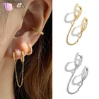 Пирсинг кольцо из серебра 925 пробы, с двумя отверстиями для ушей