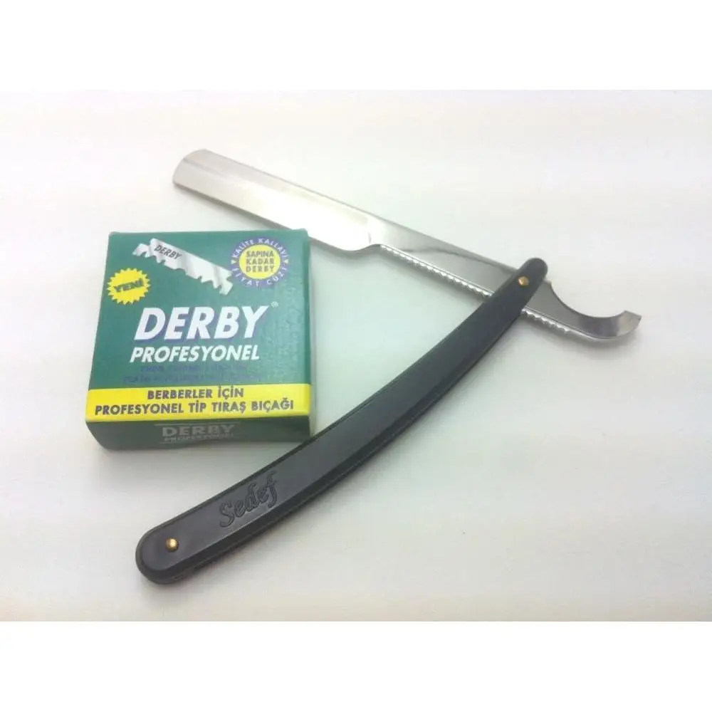 100 лезвия единственный край дерби с черными прямыми краями Парикмахерская