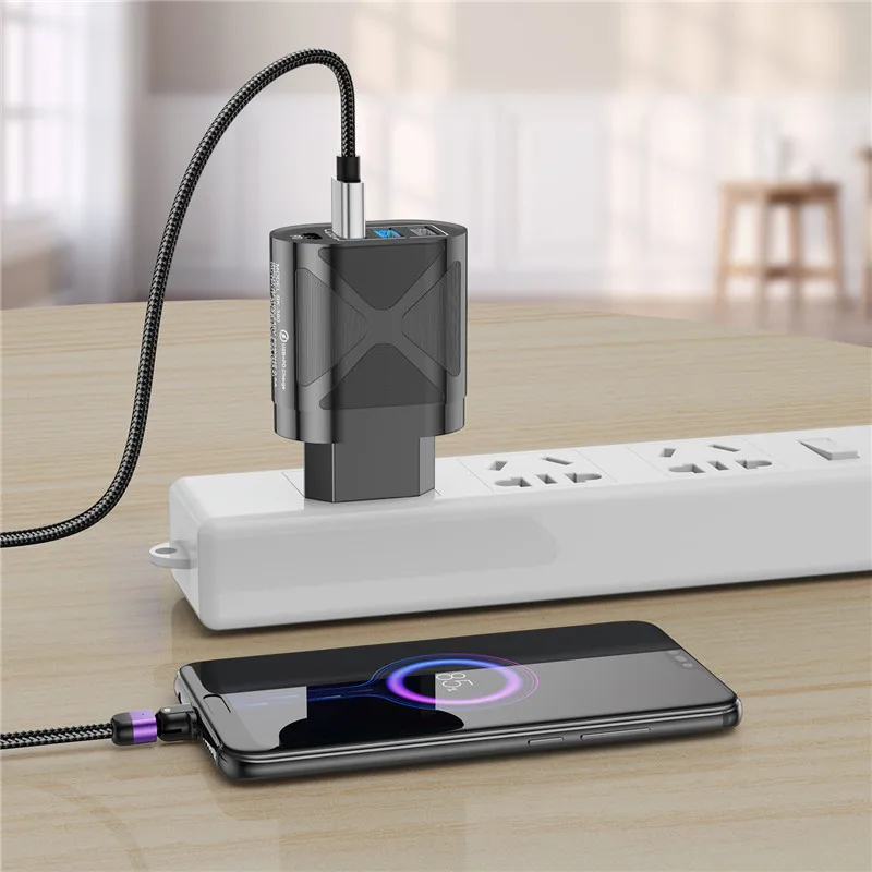 Сетевое зарядное устройство USLION с 4 USB-портами и поддержкой быстрой зарядки 3 0 |