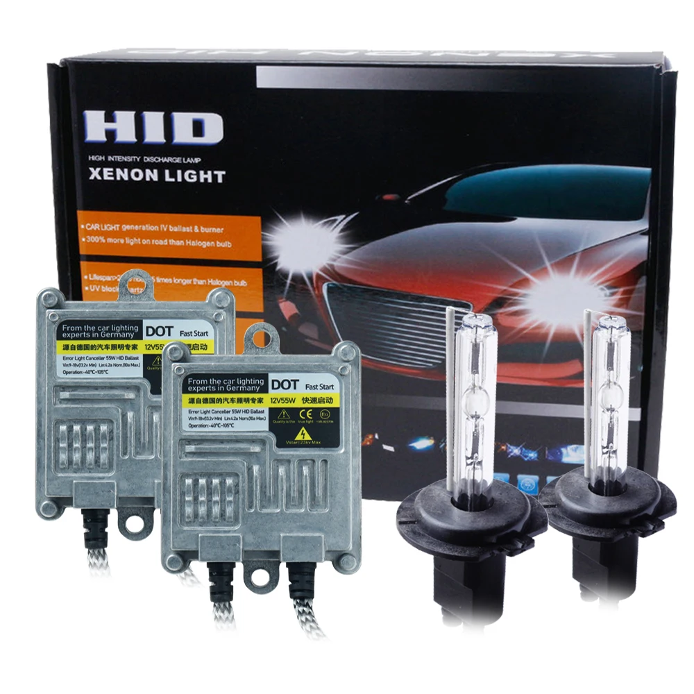 1 комплект 12 V 55 W Xenon H7 HID Conversion Kit H1 H3 H4 H11 9005 лампа для автомобиля лампы фар 4300 k 5000 K 6000 k 8000 K 12000 K