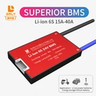 Литий-ионный аккумулятор Daly BMS 6S Bms 24 в 15 А до 3,7 а 22,2 в для 18650 в 24 В, литиевый аккумулятор с общим портом и балансом для солнечной батареи