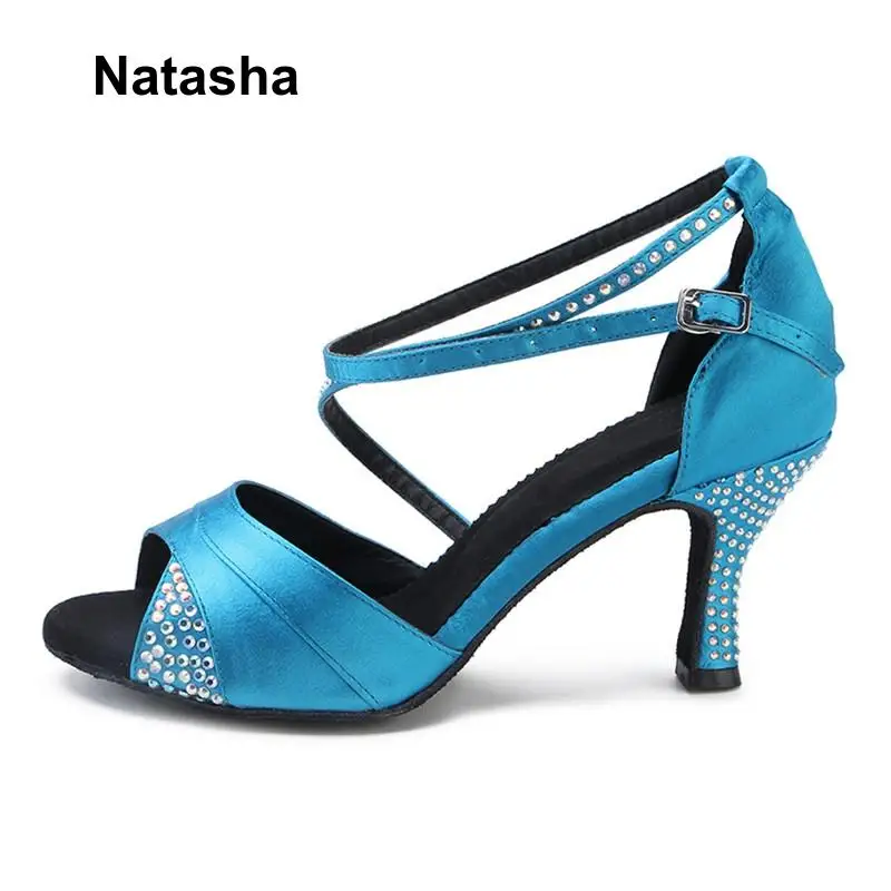 Обувь для латиноамериканских танцев на мягкой подошве Natasha day blue | Спорт и