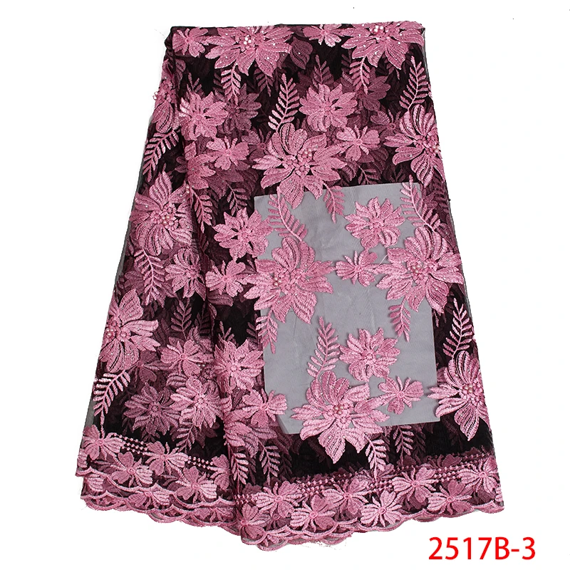 

Beaded Embroidered Tulle Wedding Dresses Nigerian Bead Making Africa Fabric Embroidered Latest Nigerian Lace styles AMY2517B