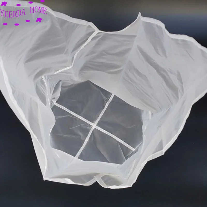 Big Nylon filter bag bean milk flower net 80 120 160 200 300 mesh products breakfast wine dregs cloth | Дом и сад