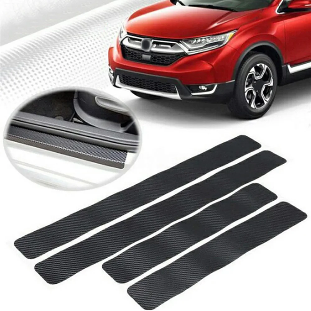 

Protector Car Sticker Cover Door sill Scraper Set Anti Scratch 4pcs Non-slip Replacement