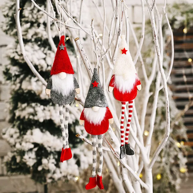 Mini White Christmas Tree With Bells Sisal Silk Cedar Home Decor