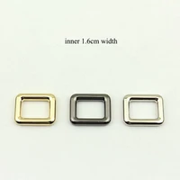 5pcs 16mm metal square o d ring buckles bag adjustable rectangle buckle diy backpack straps shoes garment leather accessories