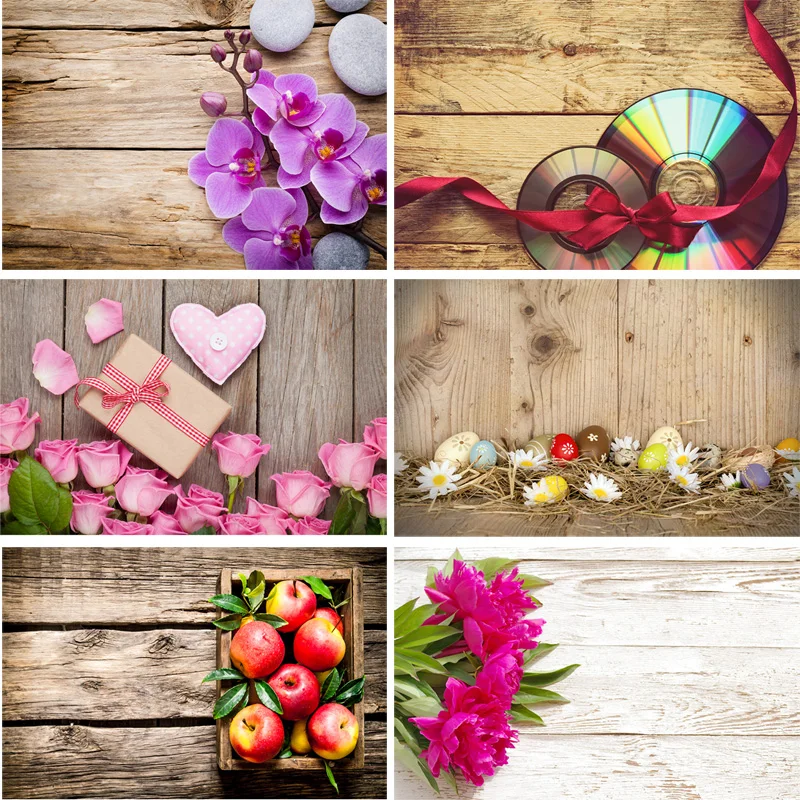 

SHENGYONGBAO Art Fabric Photography Backdrops Prop Wooden Planks Theme Photography Background 200309HZ-0013